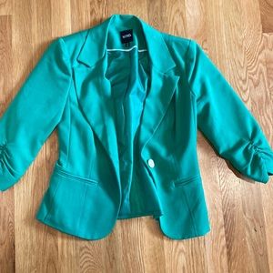 Emerald green blazer